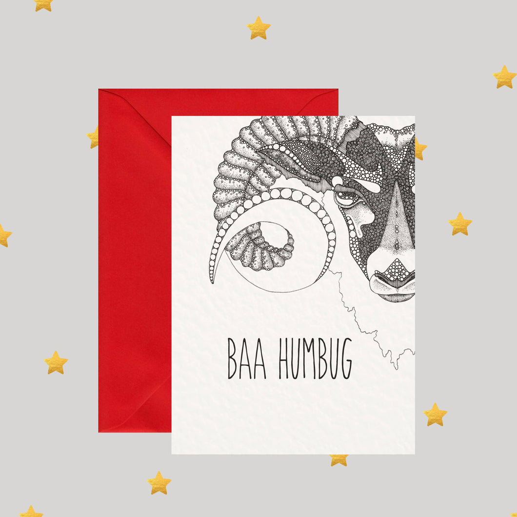 Baa Humbug - Pun Greeting Card