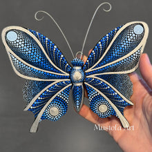 Load image into Gallery viewer, Mini Magical Butterfly Hand carved and Dot Painted by Mustofa Art Various Options
