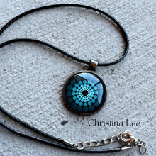 Load image into Gallery viewer, The Dot Shop Pendant Necklace (Teal)
