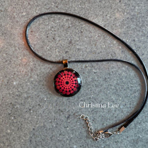 The Dot Shop Pendant Necklace (Red)