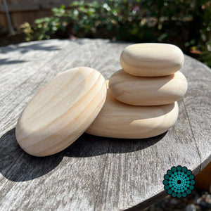 Rectangular Wooden Pebbles - Various Sizes