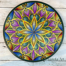 Load image into Gallery viewer, Beautiful Wooden Plate Hand Painted by Mustofa Art *Multiple Options
