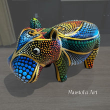 Load image into Gallery viewer, House Hippo Hand Carved and Painted By Mustofa Art
