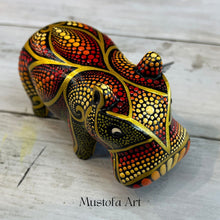 Load image into Gallery viewer, House Hippo Hand Carved and Painted By Mustofa Art
