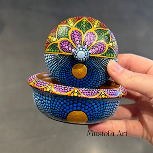 Bowl with Lid by Mustofa Art Multiple Options Available