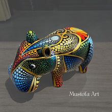 Load image into Gallery viewer, House Hippo Hand Carved and Painted By Mustofa Art
