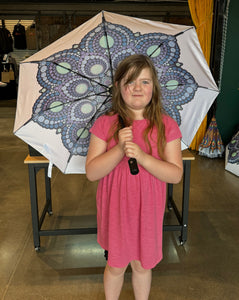 Blue Folding Umbrella