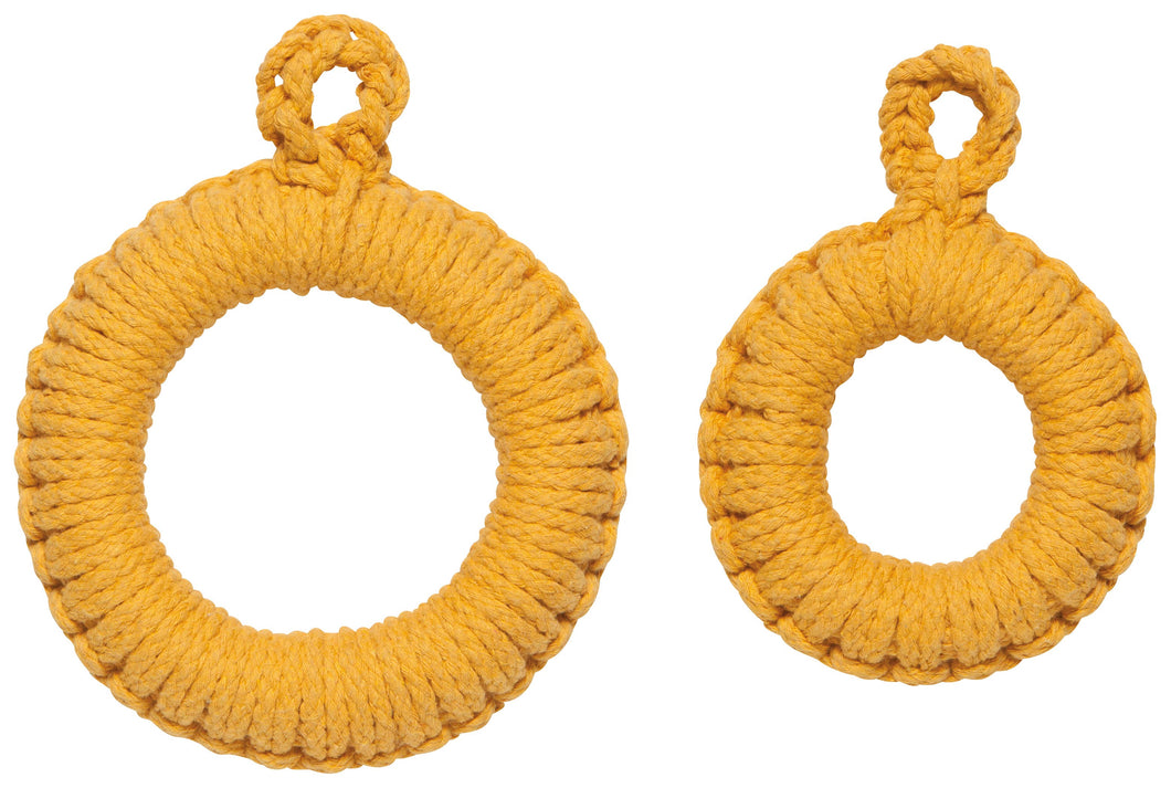 Ochre Orb Trivets Set of 2