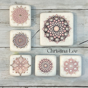 Vintage Valentine Santorini Marble Squares