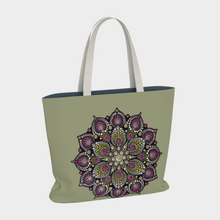 Load image into Gallery viewer, The Heart of an Autistic Market Tote Bag - Christina Lee Dot Meditation Âû
