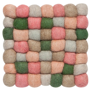 Nectar Recycled Wool Felt Dot Trivet