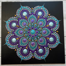 Load image into Gallery viewer, High Frequency Deluxe 12&quot; x 12&quot; Mandala
