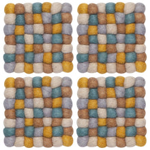 Load image into Gallery viewer, Ochre Dot Coasters Set of 4
