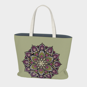 The Heart of an Autistic Market Tote Bag - Christina Lee Dot Meditation Âû